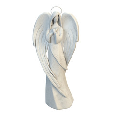 The abstract figure of an angel girl