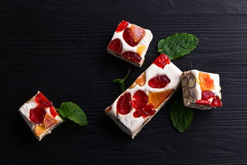  nougat with tropical fruit