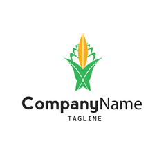 Fototapeta na wymiar agriculture nature logo icon vector