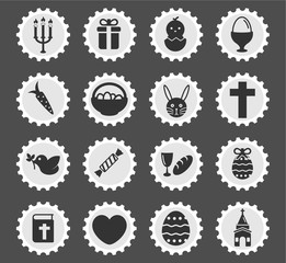 Easter day simply icons