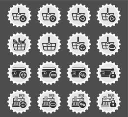 marketing and e-commerce icon set