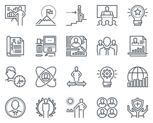 Business icon set