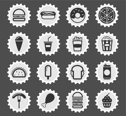 Fast food simply icons