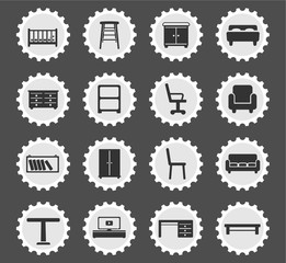 Furniture simply icons