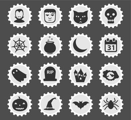 Halloween simply icons