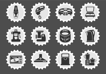 Kitchen Utensils Icon Set