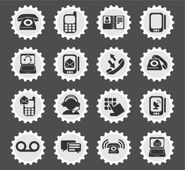 Obraz premium Telephone Icon set