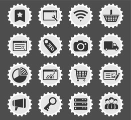 SEO and development simply icons