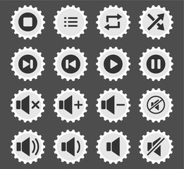 Media player icons