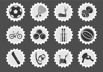 Sport equipment symbols