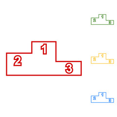 Sport winners podium