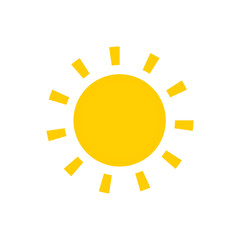 Sunny, sun, weather line icon.