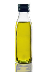 Olive oil bottle isolated on white backgroud