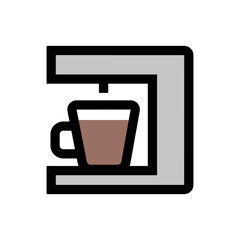 Coffee machine line icon