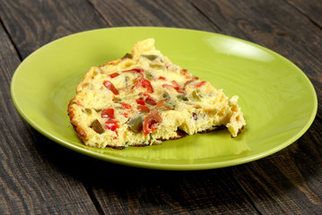 omelet with peppers