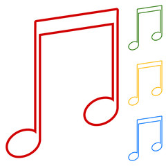 Music sign vector