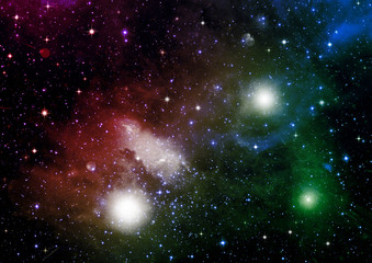 galaxy in a free space