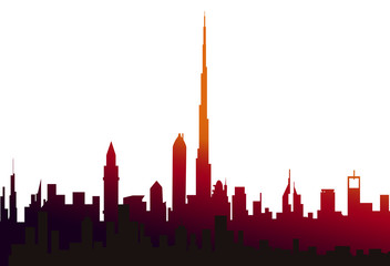 Dubai Skyline - Vector