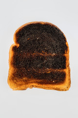 Verbrannte Toast Brotscheiben