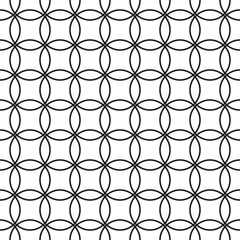 Fototapeta premium Geometric seamless pattern. Vector retro black and white background