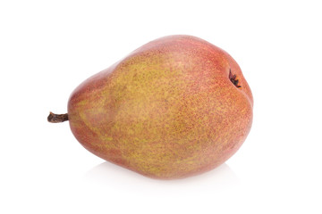 red pears over white background