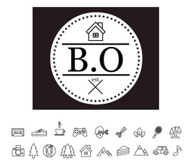 BO template Logo design for your company.