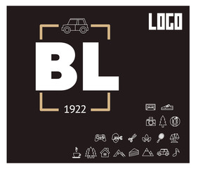 BL template Logo design for your company.
