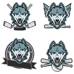 Modern professional wolf logo for a club or sport team