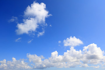 Obraz premium 紺碧の空と夏雲