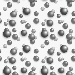 balls with shadow seamless background. 