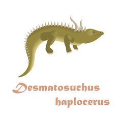 dinosaur, desmatosuchus. Vector illustration. eps10