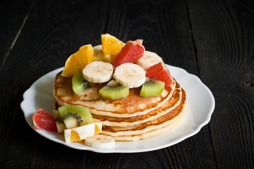 Plate of pancakes