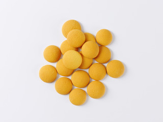 round sponge biscuits