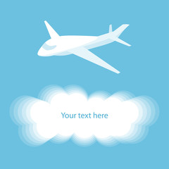 Fototapeta premium aircraft logo. Vector illustration. eps10