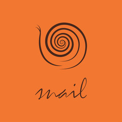 logo cochlea. Vector illustration. eps10