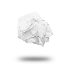 Obraz premium close-up of crumpled paper ball