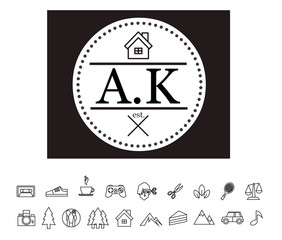 AK template Logo design for your company.