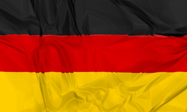 Flag of Germany waving