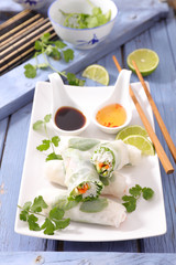 healthy fresh spring roll
