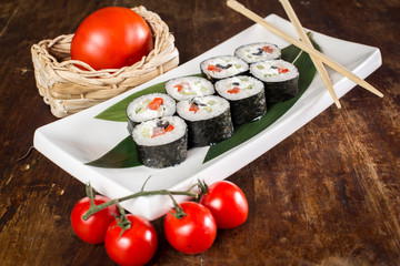 vegetarian sushi roll