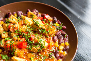 Vegetable and beans 