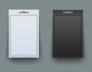 White and black blank pack for spices