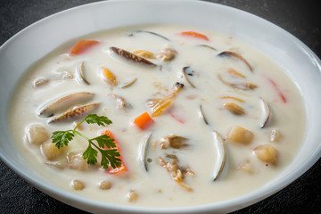 あったかクラムチャウダー　Delicious clam chowder