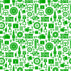 Auto spare parts seamless pattern