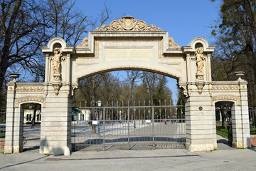 Fototapeta premium Maksimir park main entrance, Zagreb, Croatia