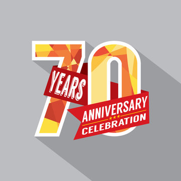 70th Years Anniversary Celebration Design.