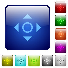 Color scroll square buttons