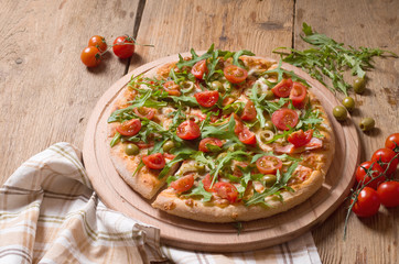 Sliced pizza