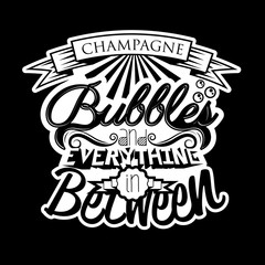 Obraz premium T-shirt alcohol typography design
