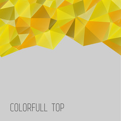 Multicolor background triangulate